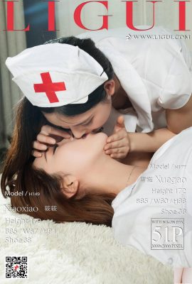 [LiGui อินเทอร์เน็ตบิวตี้ ชุด] 2018.07.06 นางแบบ Xiaoxiao&Ice Cream Nurse VS. OL[52P]