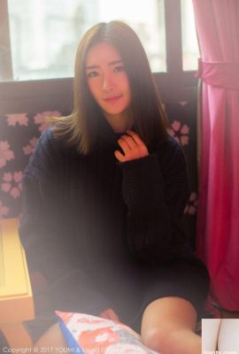 นางแบบสวย Zhou Yanlin LIN เสื้อสเวตเตอร์ถักชุดชั้นในความรักเย้ายวน (50P)
