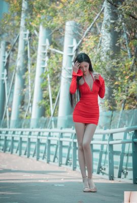(คอลเลกชันออนไลน์) สาวไต้หวันขาสวย – อัลบั้มภาพกลางแจ้ง Xu Lingling (9) (100P)