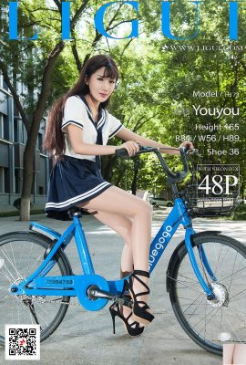 (Ligui Internet Beauty) 20171207 รุ่น Xiaoxiao จักรยานขาสวย