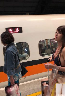 ขณะนั่งรถไฟความเร็วสูง ฉันรู้สึกประหลาดใจที่เห็นสาวตรงหน้าเซ็กซี่มาก…หน้าอกด้านข้างของเธอ OP!  (9พี)