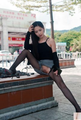 (คอลเลกชันออนไลน์) XiuRen model-Xiao Ziyi Alice “ชุดผ้าไหมสีเทาดำ” (ตอนที่ 2) (83P)