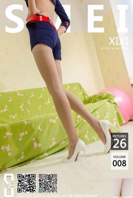 (SMEI Xiumei) NO.008 XIXI รองเท้าส้นสูงหมูฝอยขาสวย (27P)