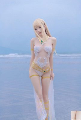 (ผู้มีชื่อเสียงทางอินเทอร์เน็ต COSER) โอกาสที่ Yuno Shimizu – ชุดว่ายน้ำ Mary Rose White (33P)