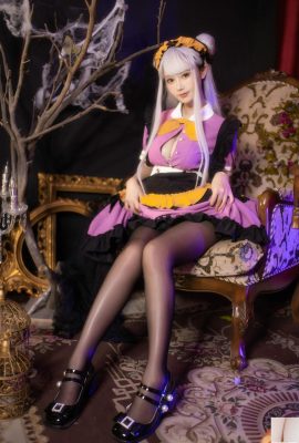 (คอลเล็กชั่นอินเทอร์เน็ต) สาวสวัสดิการ Mimi Hanyu “Halloween Black Silk Maid” VIP Exclusive (36p)