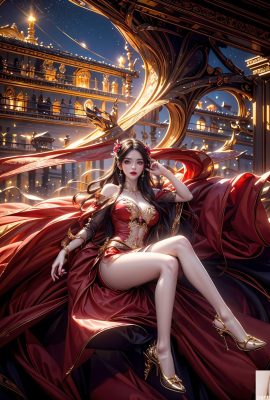 (AI สร้างขึ้น) การต่อสู้ผ่านท้องฟ้า Medusa 1