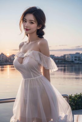 ★ Sijishe ★ White Cat Floating Girl (คอลเลกชัน) 1 – สาวที่ท่าเรือ 1