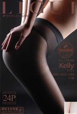 (Ligui Internet Beauty) Ligui มีภาพที่สวยงามของผ้าไหมสีดำของ Xiao Ding ในท้องฟ้า Kelly (25p)