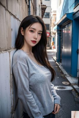 ★ Sijishe ★ White Cat Floating Women’s Water (คอลเลกชัน) 1 – Street Alley 2