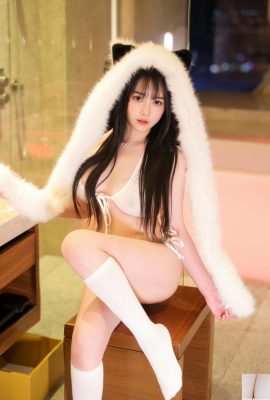 (คอลเลกชันอินเทอร์เน็ต) Soft Love – Xiuren Model White Kitten (73p)