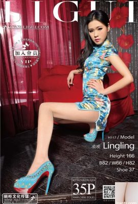 (Ligui Internet Beauty-Lingling) Sexy Cheongsam High Stelly ขาสวย (36p)