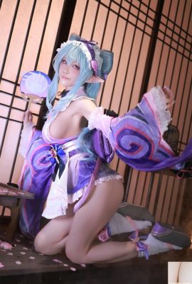 (คอลเลกชันอินเทอร์เน็ต) Shui Miao Aqua cosplay Yumemizuki Mizuki – Genshin Impact (69p)