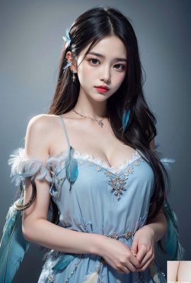 ★PATREON★ (AI Kaori) Set 1 – ชุดชั้นในสีน้ำเงิน