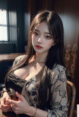 ★PATREON★ (AI Kaori) Set 1 – สาวหวานกับชุดเดรสเรียบหรู